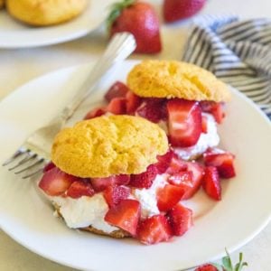 Low-Carb Strawberry Shortcake - a low-sugar keto dessert recipe | TheRoastedRoot.net