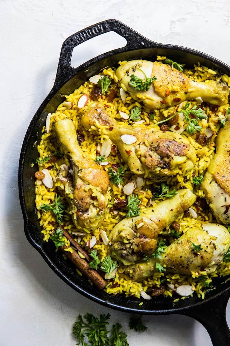 One-Skillet Indian Chicken Biryani - an easy recipe that is healthy and delicious | theRoastedRoot.net