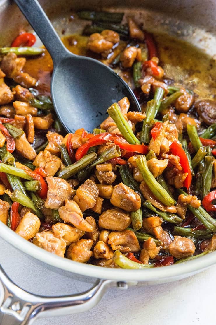 30-Minute Chicken Teriyaki Stir Fry - a quick, easy, and healthy dinner recipe! | TheRoastedRoot.net #glutenfree #paleo