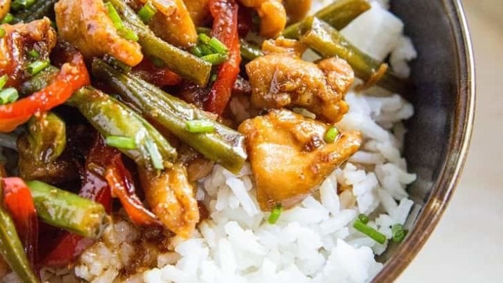 30-Minute Chicken Teriyaki Stir Fry - a quick, easy, and healthy dinner recipe! | TheRoastedRoot.net #glutenfree #paleo