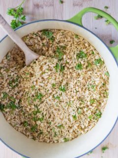 How to make Homemade Rice Pilaf on the stove top or Instant Pot | TheRoastedRoot.net