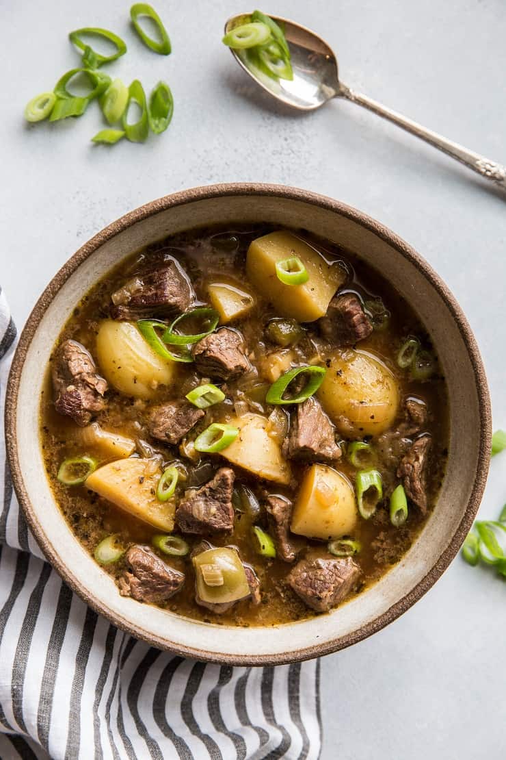 Instant Pot Steak And Potato Soup The Roasted Root