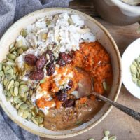 pumpkin breakfast bowls