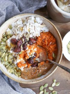 pumpkin breakfast bowls