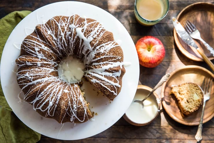 Delicious Gluten-Free Cinnamon Apple Bundt Cake made refined sugar-free, dairy-free and gluten-free | TheRoastedRoot.net