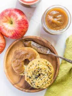 Instant Pot Apple Butter - a pressure cooker apple butter recipe that is refined sugar-free and paleo friendly | TheRoastedRoot.net