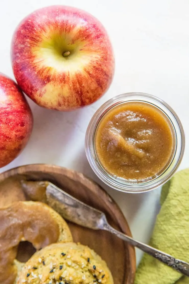 How to Make Paleo Instant Pot Apple Butter - creamy and refined sugar-free | TheRoastedRoot.net
