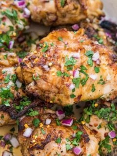 Orange Ginger Marinated Grilled Chicken - Orange-ginger marinade is amazing for any animal protein, whether you're baking or grilling it! This easy recipe requires few ingredients and hardly any time. | TheRoastedRoot.net