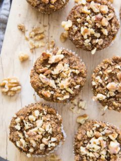 Paleo Butternut Squash Muffins made oil-free, gluten-free and refined sugar-free with almond flour and coconut sugar | TheRoastedRoot.net