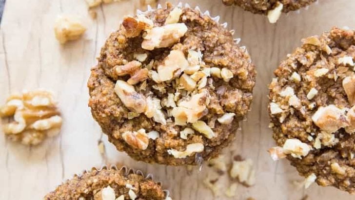 Paleo Butternut Squash Muffins made oil-free, gluten-free and refined sugar-free with almond flour and coconut sugar | TheRoastedRoot.net