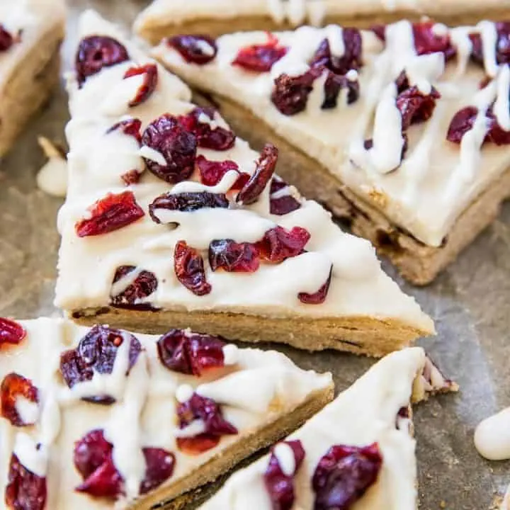 Paleo Cranberry Bliss Bars