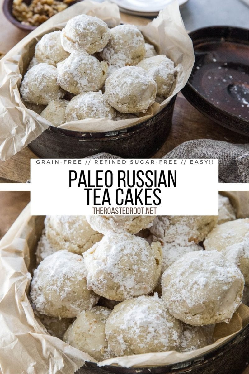 collage for Paleo Russian Tea Cakes (a.k.a. Mexican Wedding Cakes)