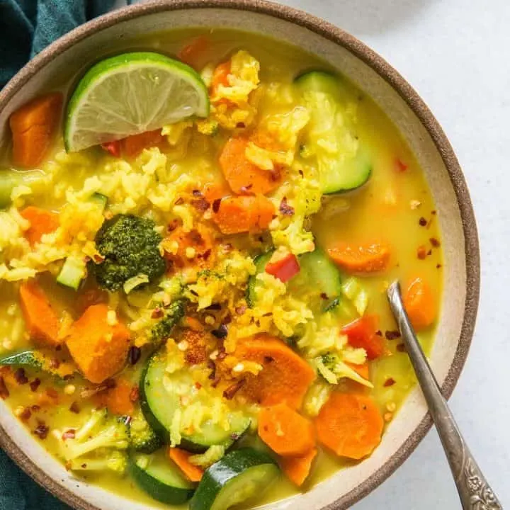 Immunity-Boosting Turmeric Soup with Vegetables