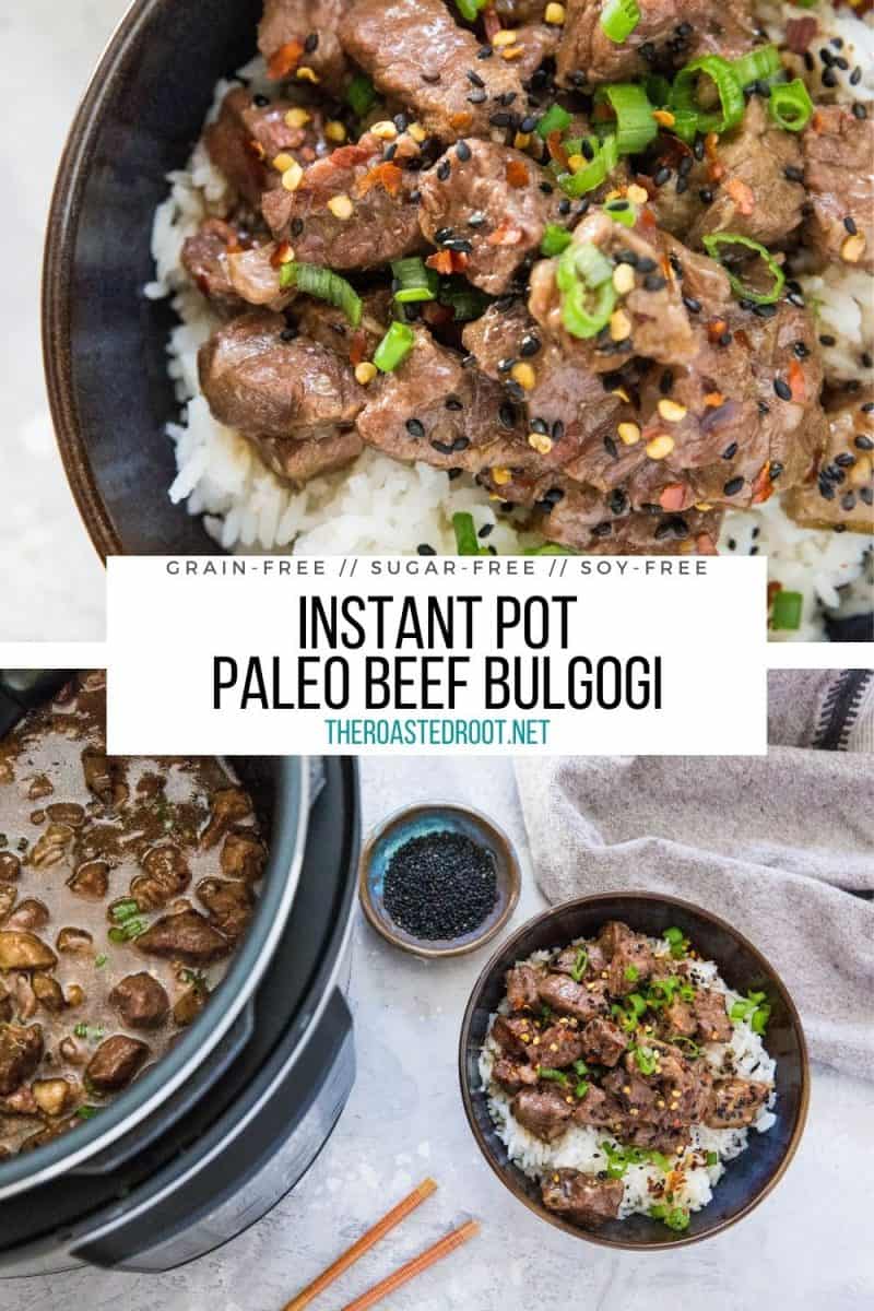 Instant Pot Korean Beef Bulgogi - an easy, healthy version of Korean Bulgogi Beef made in the pressure cooker