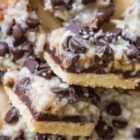 Stack of 7-Layer Magic Bars