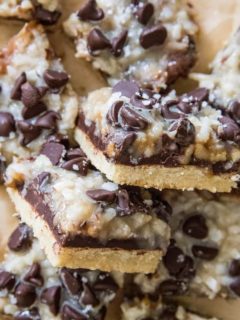 Stack of 7-Layer Magic Bars