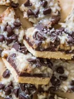 Stack of 7-Layer Magic Bars