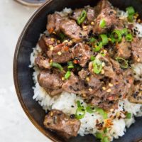 Pressure Cooker Paleo Korean Beef Bulgogi - an easy Korean beef recipe made soy-free and refined sugar-free | TheRoastedRoot.net