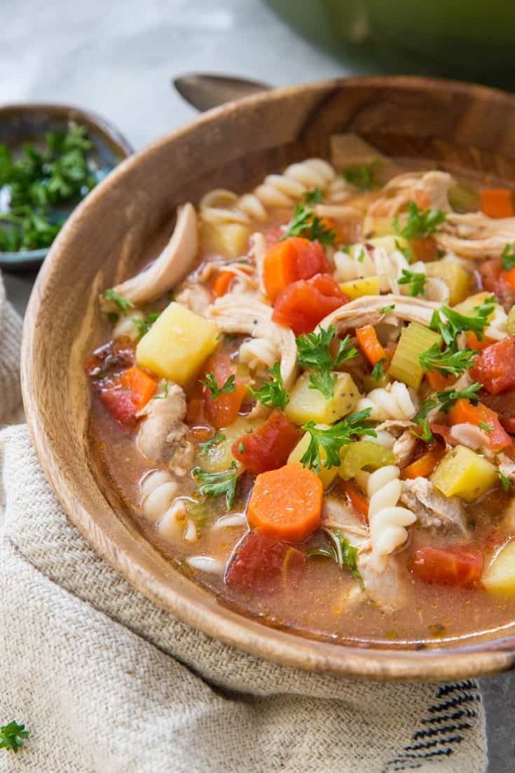 Sicilian Chicken Soup (gluten-free) - The Roasted Root