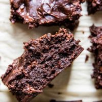 Flourless Avocado Brownies - grain-free, sugar-free, paleo, gluten-free, dairy-free, easy to make