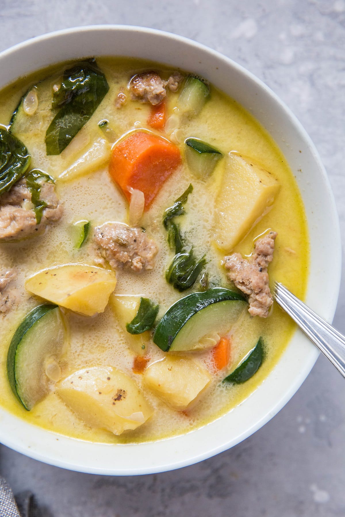 Ground Turkey Soup with Vegetables