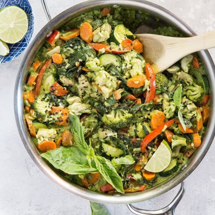 One-Skillet Chicken Green Curry