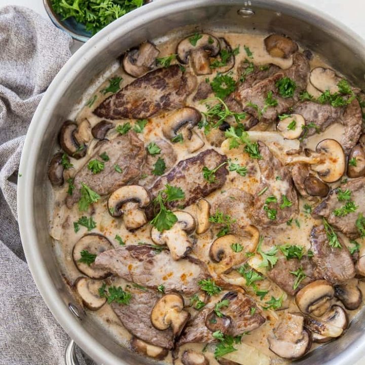Paleo Beef Stroganoff