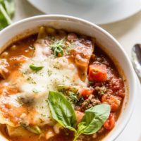 Instant Pot Lasagna Soup - a quick and easy recipe for your pressure cooker - classic lasagna turned into soup!