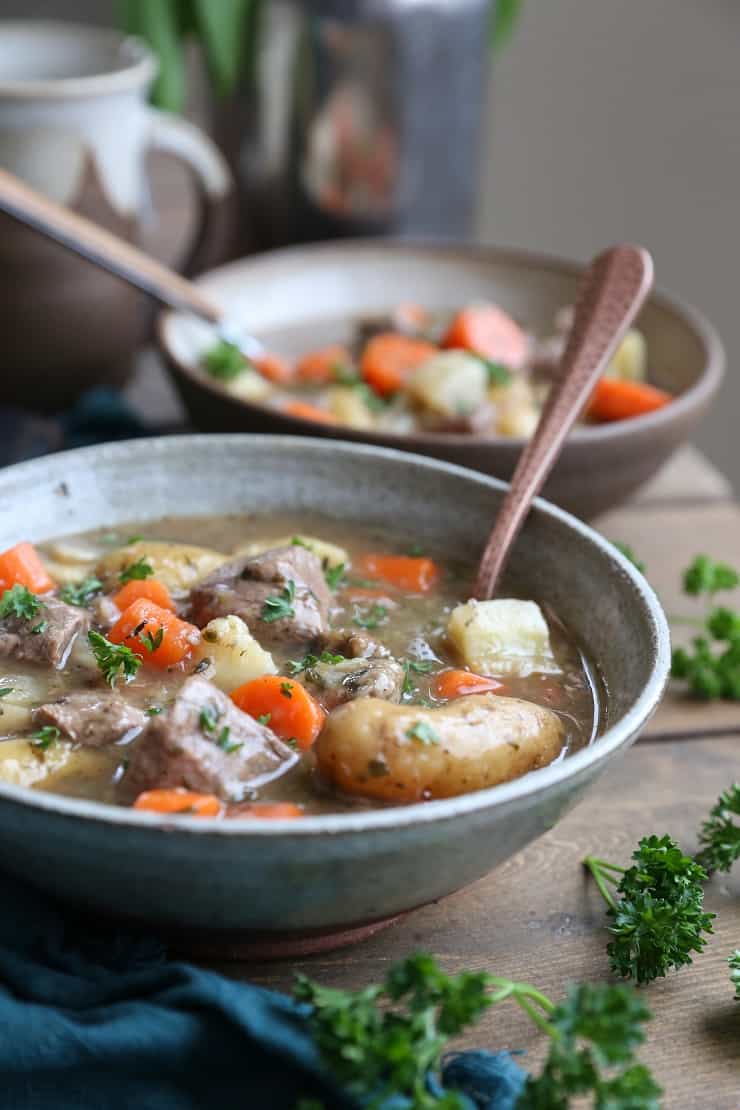 Instant Pot Lamb Stew with root vegetables