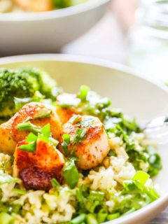 Seared Scallops with Chimichurri Sauce - everything you need to know about cooking perfect seared scallops