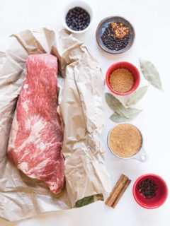 How to Brine Corned Beef at Home - a nitrate-free, refined sugar-free recipe for making your own corned beef