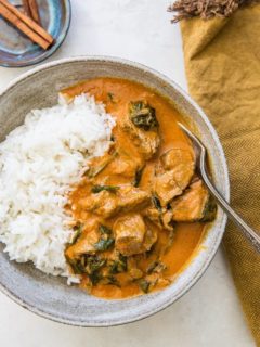 Instant Pot Lamb Curry - an easy dairy-free Indian Lamb Curry recipe made quickly and easily in the pressure cooker | TheRoastedRoot.net