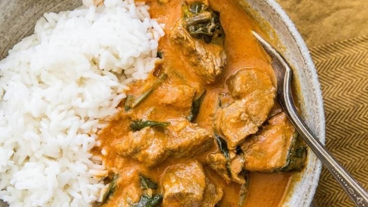 Instant Pot Lamb Curry - an easy dairy-free Indian Lamb Curry recipe made quickly and easily in the pressure cooker | TheRoastedRoot.net
