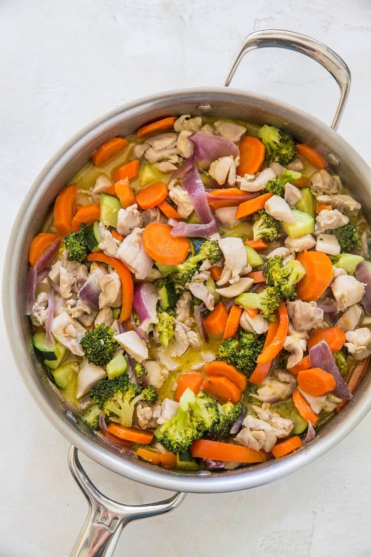 Orange Ginger Chicken Stir Fry with vegetables - an easy, healthy dinner recipe