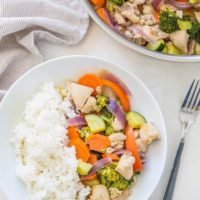 Orange Ginger Chicken Stir Fry with Vegetables