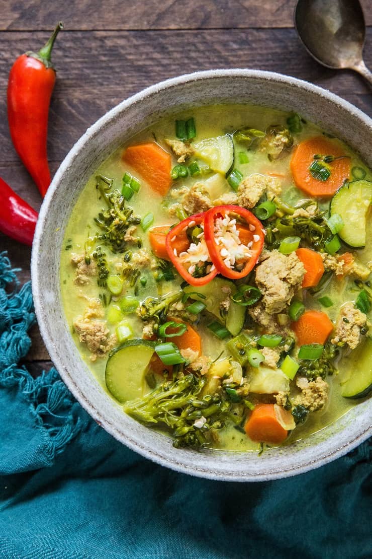 Immunity-Boosting Ground Turkey Soup with Turmeric, Ginger, and vegetables for a great anti-inflammatory meal