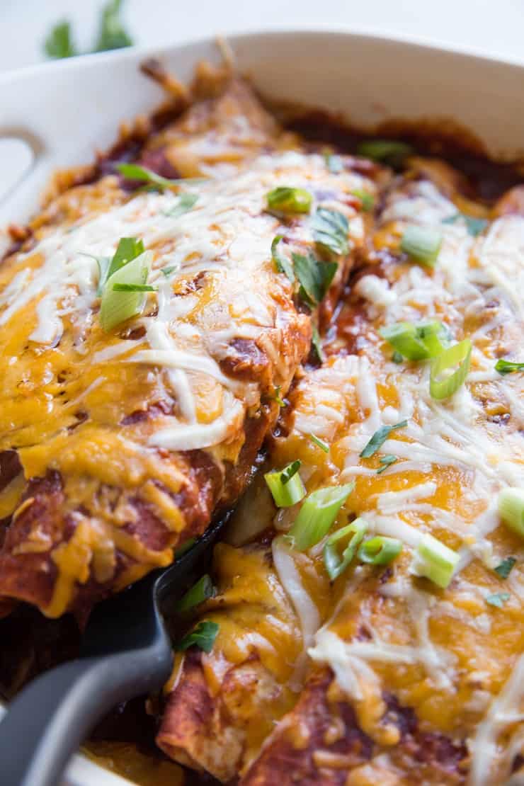 batch of carnitas enchiladas