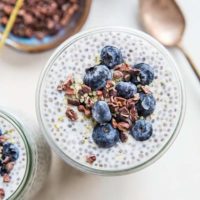 Keto Chia Pudding made low-carb with sugar-free sweetener