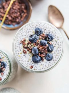 Keto Chia Pudding made low-carb with sugar-free sweetener