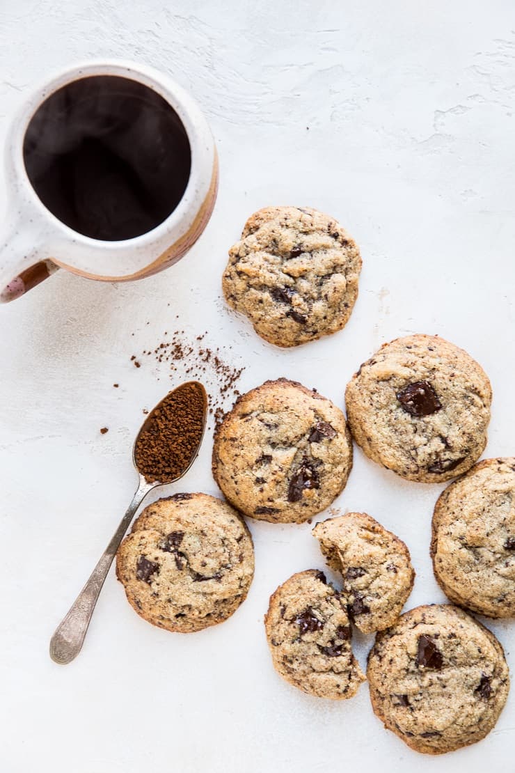 Paleo Espresso Chocolate Chunk Cookies