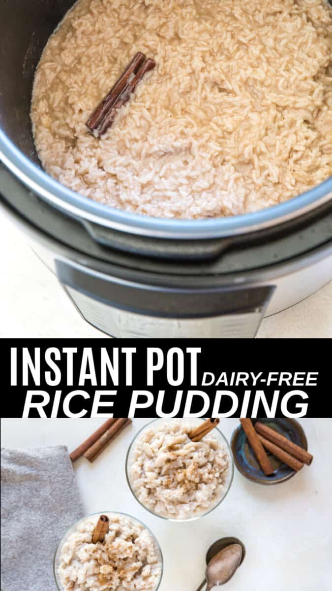 Dairy-Free Instant Pot Rice Pudding
