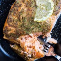 Mustard Baked salmon with lemon - only 4 ingredients and 30 minutes needed to make this recipe