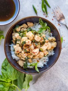 Thai Basil Chicken (Pad Krapow Gai) made in just 30 minutes with basic ingredients