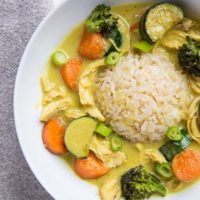 Red, Green, or Yellow Thai Curry for One Person - a quick, easy small batch curry recipe that takes only 15 minutes to make