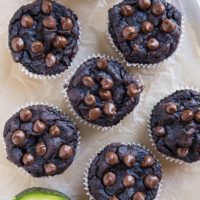 Avocado Chocolate Muffins (Paleo) - grain-free chocolate muffins made with coconut flour - refined sugar-free, dairy-free, easy to make, and fudgy!