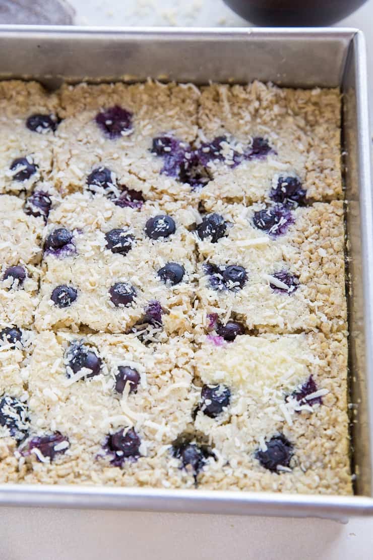 Easy Baked Oatmeal recipe - dairy-free, refined sugar-free, gluten-free