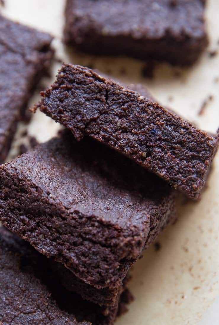 Espresso Keto Brownies on a cutting board