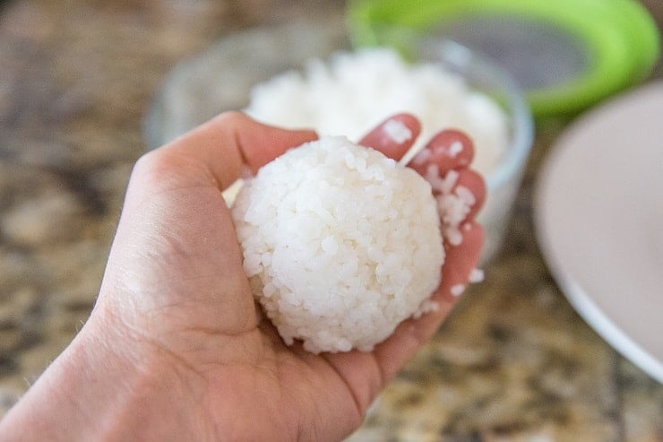 Rice Burger Buns with sushi rice