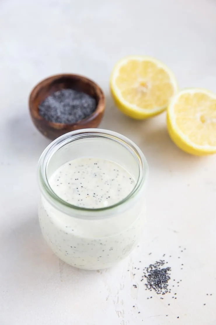 Lemon Poppy Seed Keto Salad Dressing - low-carb salad dressing recipes