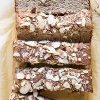 Grain-Free Paleo Poppy Seed Almond Banana Bread - oil-free, dairy-free, no added sugar